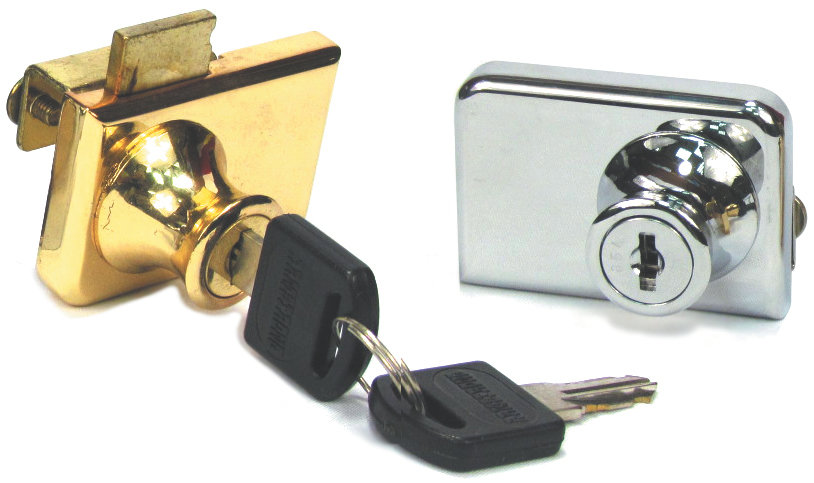 Armstrong Armstrong Lock Glass Cabinet Door Lock 417-5 Stainless Steel/Glass Security Lock Hardware